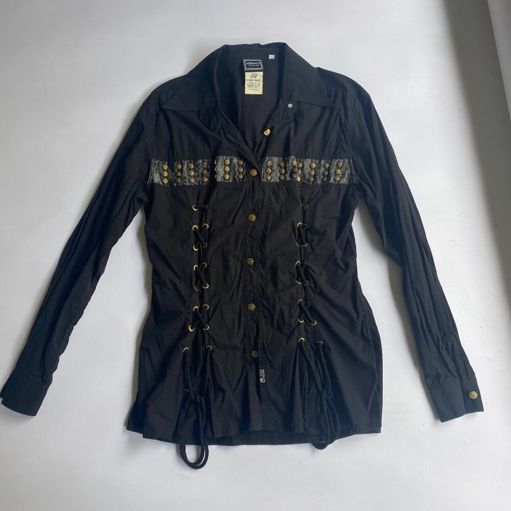 Vintage Versace Button Down Top - image 1